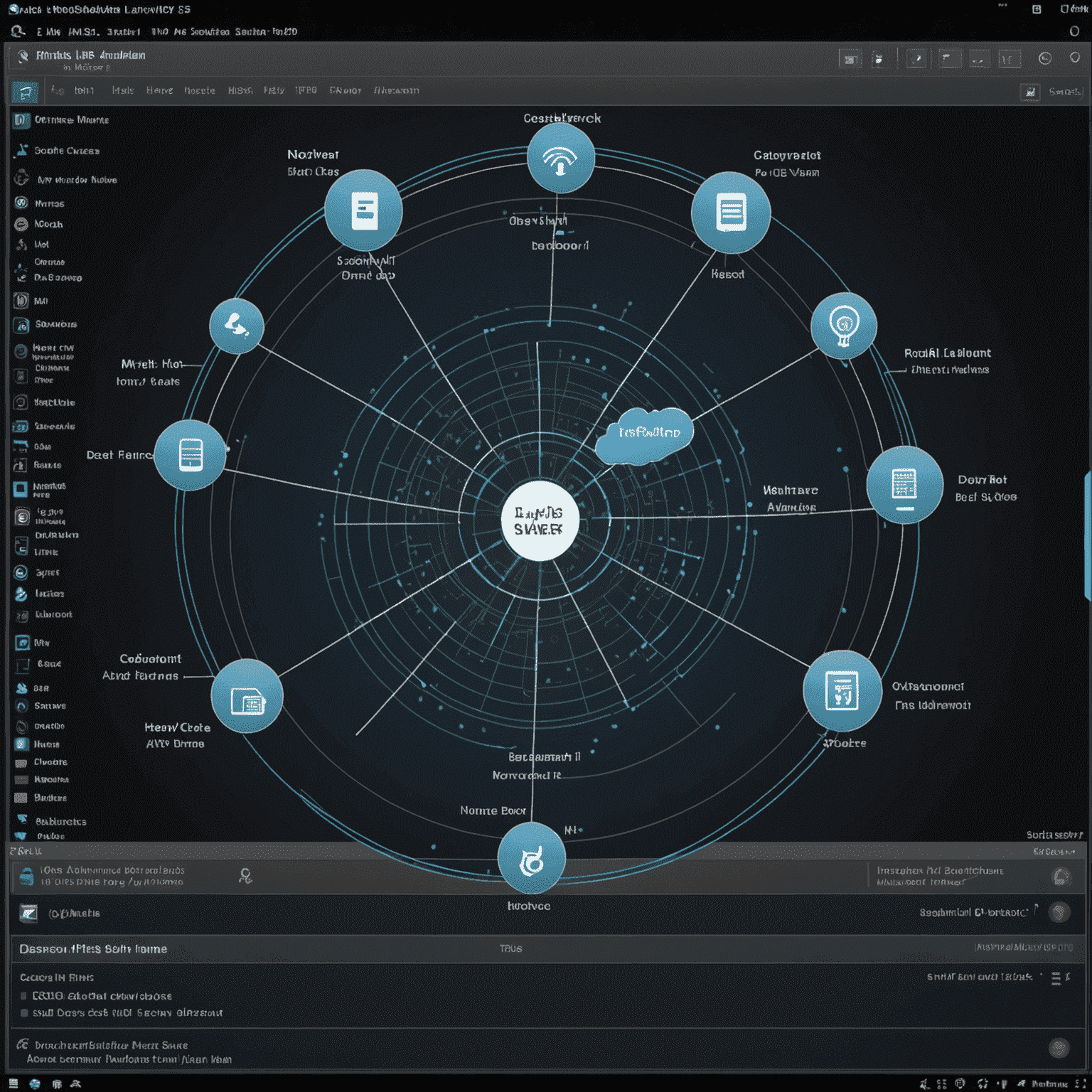 Interface d'Advanced IP Scanner montrant un scan de réseau en cours avec des adresses IP et des noms d'hôtes visibles